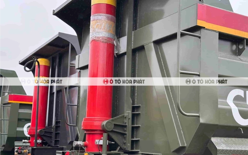 Hệ thống thủy lực CIMC Ø228 mang lại khả năng nâng hạ thùng ben nhanh