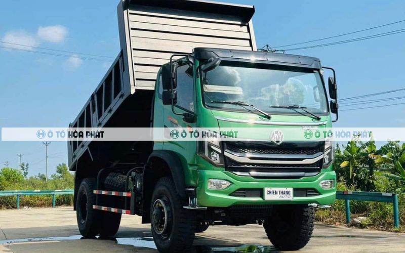 Xe tải ben Chiến Thắng 7.75 tấn 2 cầu sử dụng mẫu cabin vuông dập nguyên khối