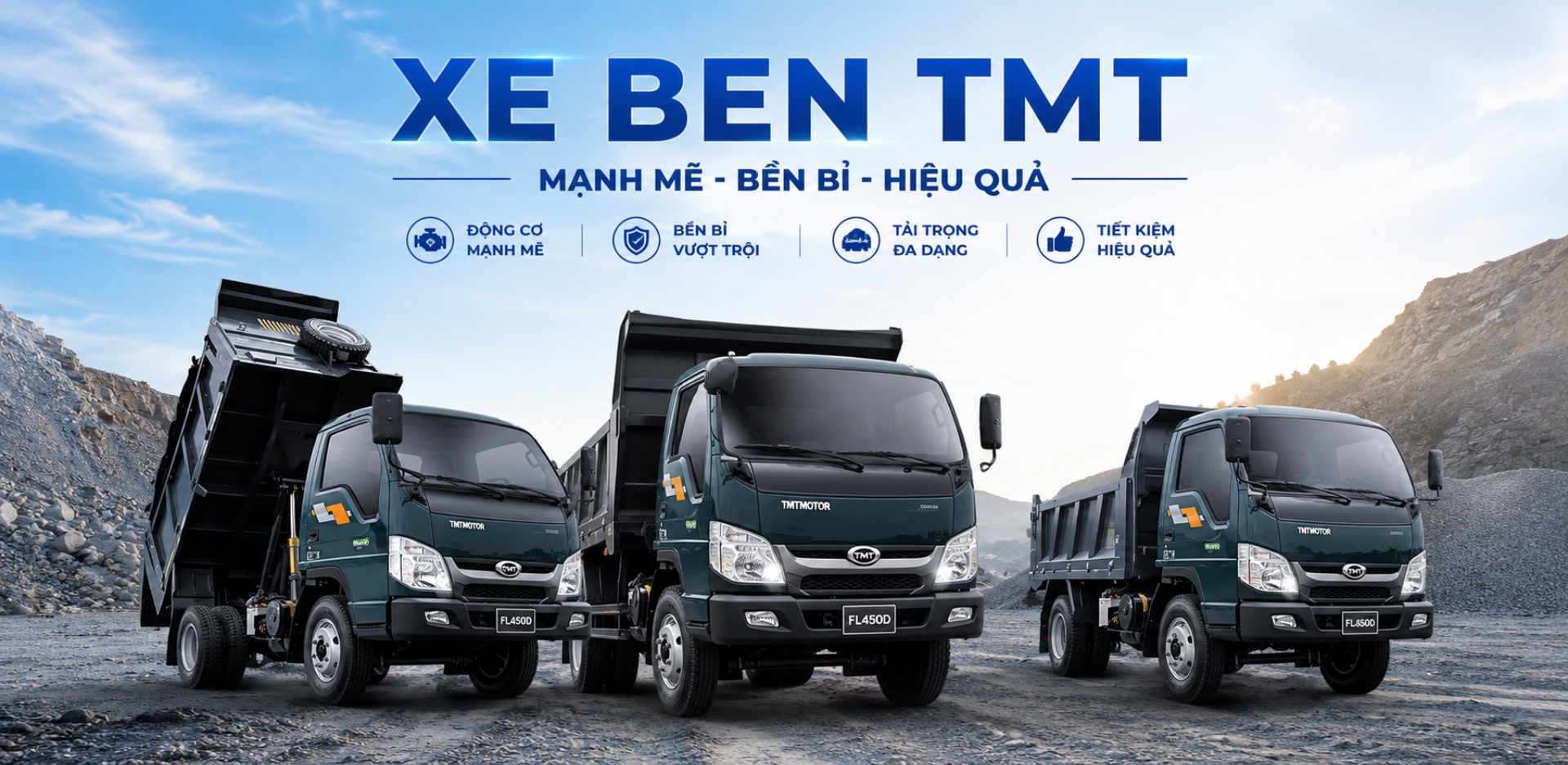 Tổng hợp các mẫu xe ben TMT bán chạy nhất