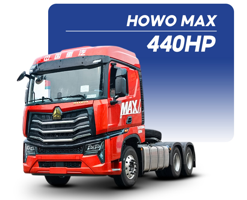 Đặc điểm xe đầu kéo Howo Max 440HP 2 cầu