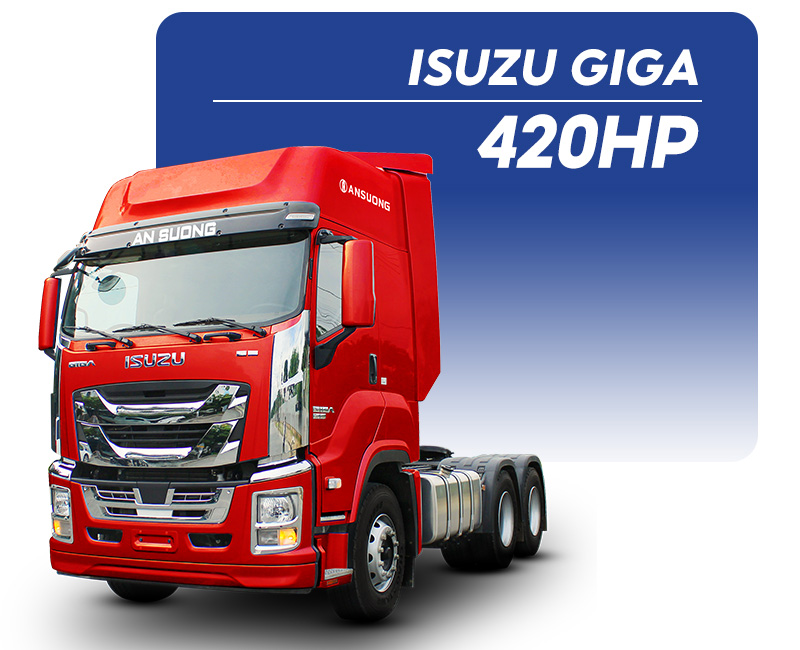 Xe đầu kéo Isuzu Giga 420HP 2 cầu cố khả năng kéo 39 tấn