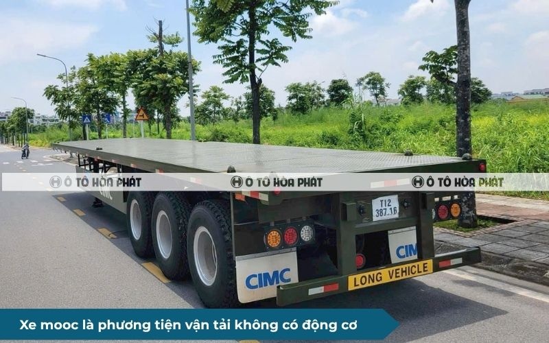 Xe mooc là phương tiện vận tải không có động cơ