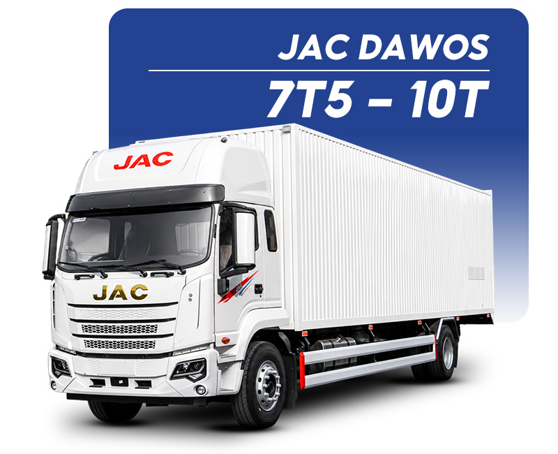 Xe tải Jac Dawos tải trọng 7T5 thùng dài 10m nổi bật trong phân khúc