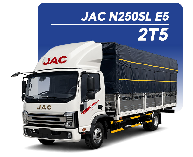 Xe tải JAC N250SL E5 tải trọng 2T5, thùng dài 6m3