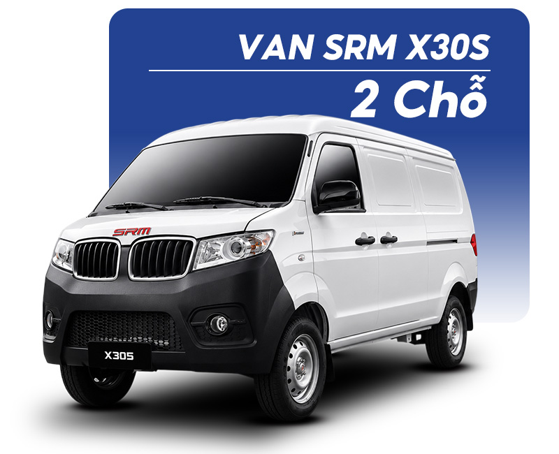 Xe van SRM X30S 2 chỗ 810Kg thế hệ mới